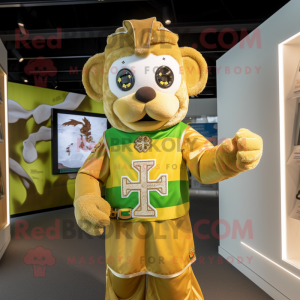 Gold Celtic Cross maskot...