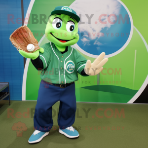 Grön baseball handske...