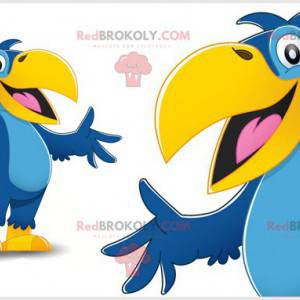 Mascota loro gigante azul y amarillo - Redbrokoly.com