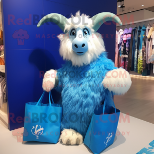 Blue Angora Goat mascotte...