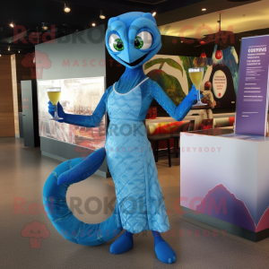 Blue Python mascotte...