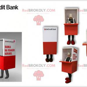 Bankteller maskot. Wicket kostyme - Redbrokoly.com