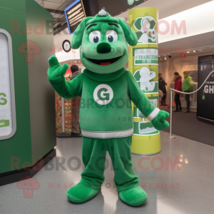 Grüne Guinness Maskottchen...