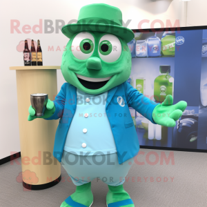 Cyan Green Beer maskot...