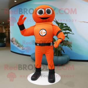 Oransje armbånd maskot...