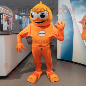 Oransje armbånd maskot...