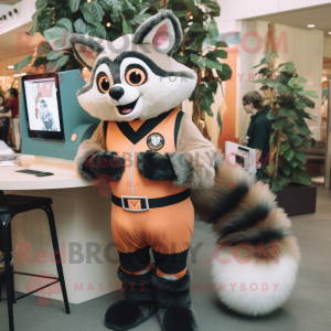 Peach Raccoon mascotte...