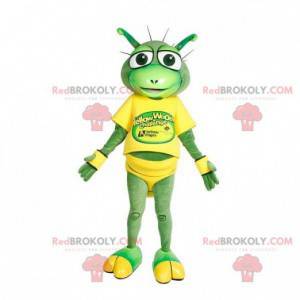 Grön främmande varelse maskot - Redbrokoly.com