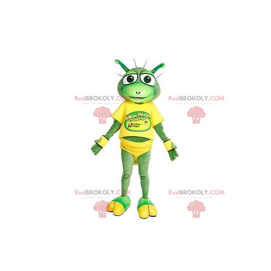 Green alien creature mascot - Redbrokoly.com