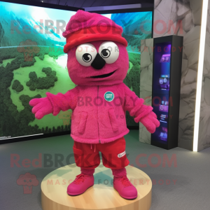 Magenta hallon maskot...