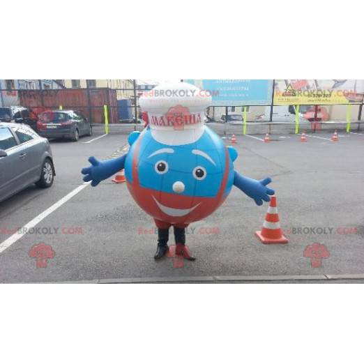 Blauwe chef-kok mascotte - Redbrokoly.com