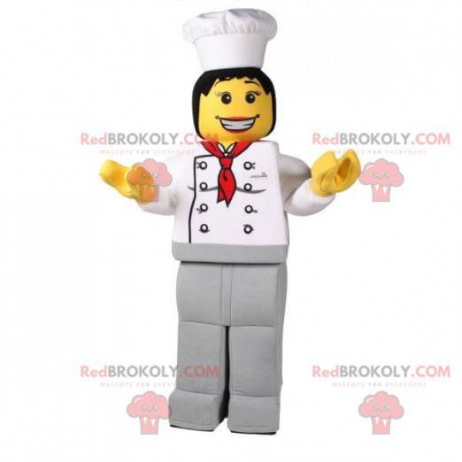 Lego mascot dressed as a chef - Redbrokoly.com