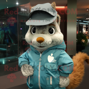 Teal Squirrel mascotte...