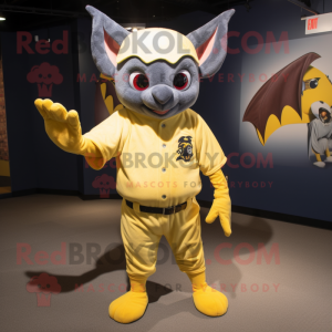 Yellow Bat mascotte kostuum...