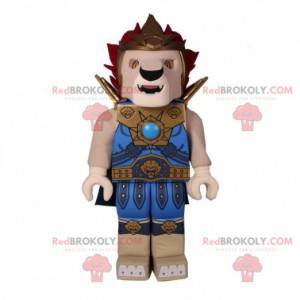 Mascotte de Lego en forme de lion avec une armure -