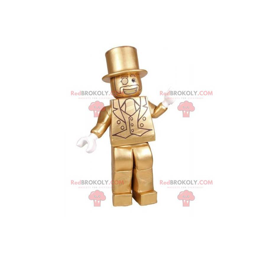 Mascote burguês elegante homem com terno - Redbrokoly.com