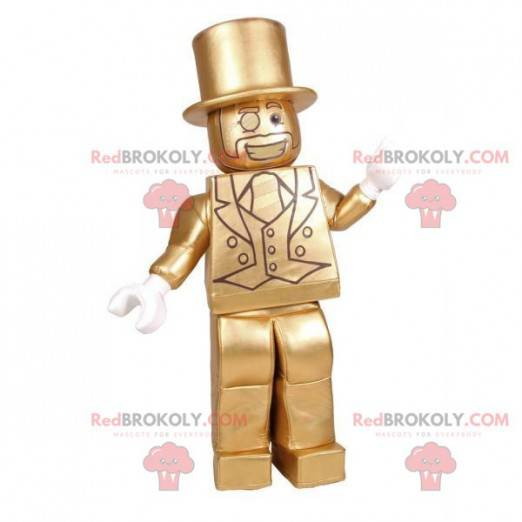 Mascote burguês elegante homem com terno - Redbrokoly.com