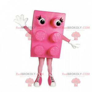 Famous pink Lego piece mascot construction set - Redbrokoly.com