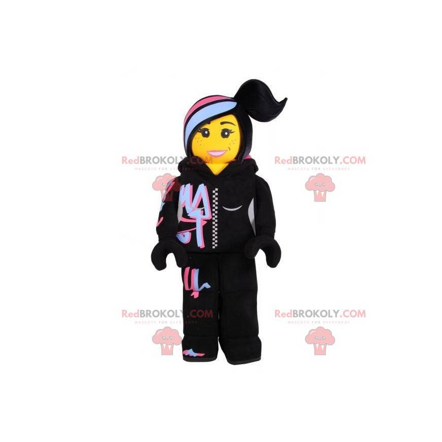 Lego mascotte donna in abito hip-hop - Redbrokoly.com