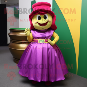 Magenta Pot Of Gold maskot...