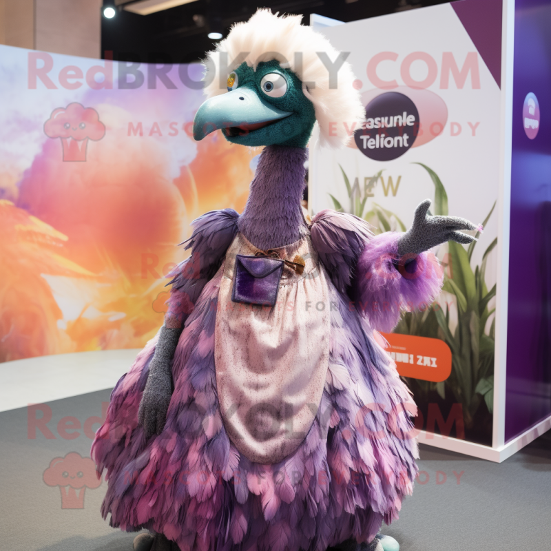 nan Emu mascot costume character dressed with a Ball Gown and Keychains nan Emu mascot costume character dressed with a Ball Gown and Keychains