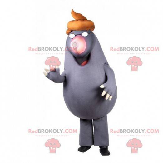 Mullvadmaskot med bajs på huvudet - Redbrokoly.com