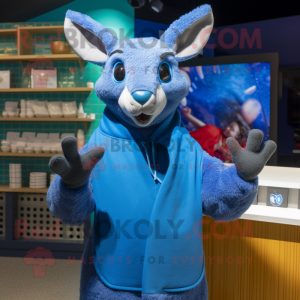 Blue Kangaroo mascotte...