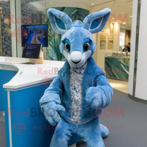 Blue Kangaroo mascotte...