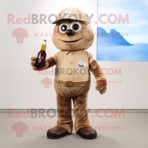 Brun Champagne maskot...