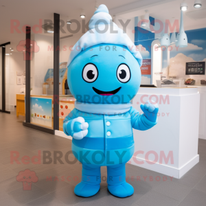 Sky Blue Ice Cream mascotte...