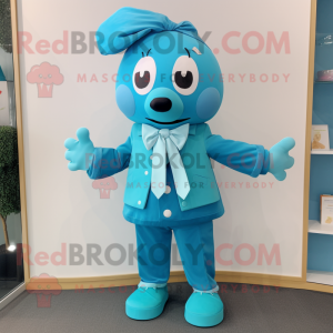 Cyan But mascotte kostuum...