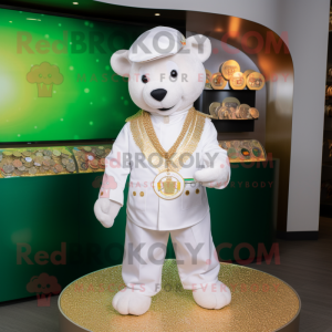 White Pot Of Gold maskot...