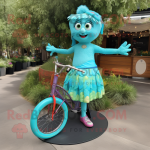 Turkis Unicyclist maskot...