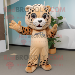 Brauner Jaguar Maskottchen...