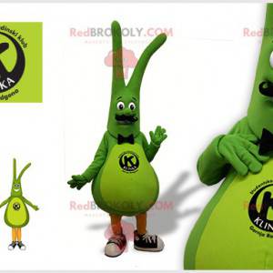 Mascote do boneco de neve verde vegetal inseto - Redbrokoly.com