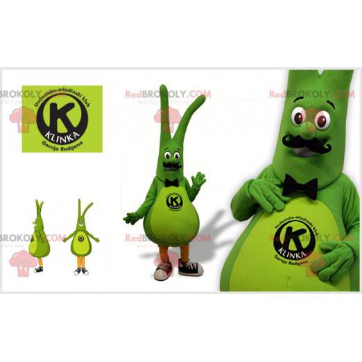 Mascote do boneco de neve verde vegetal inseto - Redbrokoly.com