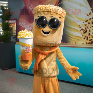 Rust Pop Corn maskot kostym...