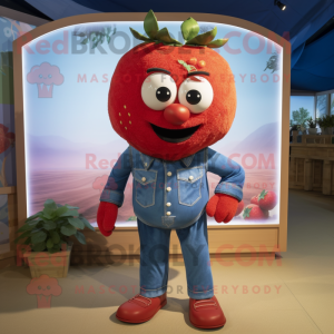 Red Strawberry maskot...