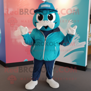 Blågrøn Enchiladas maskot...