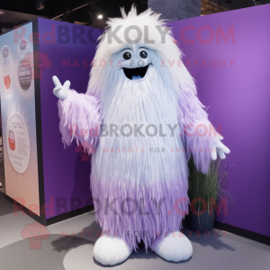 Lavendel Yeti mascotte...