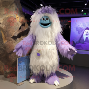 Lavendel Yeti mascotte...