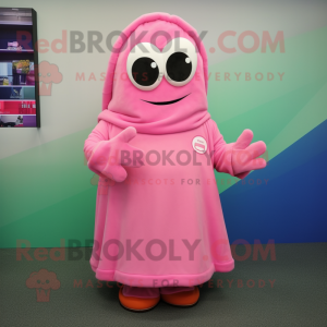 Pink Men maskot kostume...