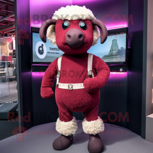 Maroon Sheep mascotte...