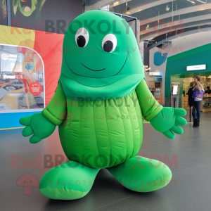 Green Whale mascotte...