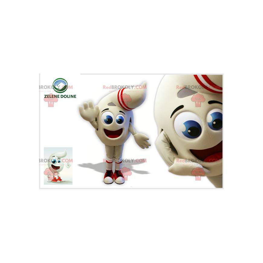 Mascota gigante de muñeco de nieve gota blanca - Redbrokoly.com