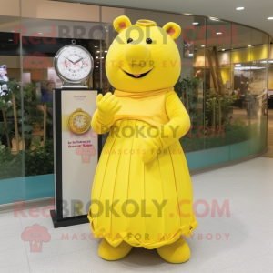 Yellow Sow maskot kostym...