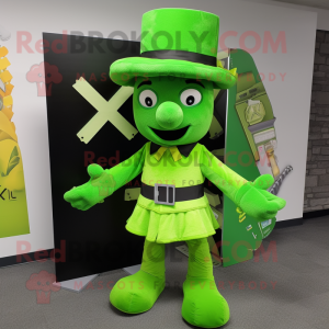 Lime Green Celtic Cross...