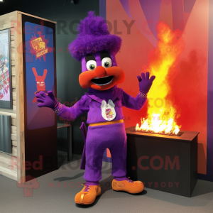 Purple Fire Eater maskot...