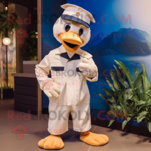 Navy Gosling maskot kostume...