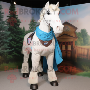 Weißes Hufeisen Maskottchen...